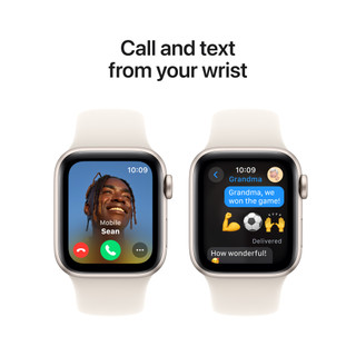 Apple Watch SE 2024 40mm Starlight Sportband M/L