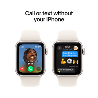 Apple Watch SE 2024 4G 40mm Starlight Sportband M/L