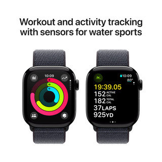 Apple Watch Series 10 42mm Zwart Sport Loop