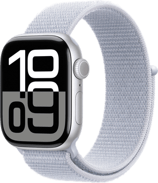 Apple Watch Series 10 42mm Silver Sport Watch Strap