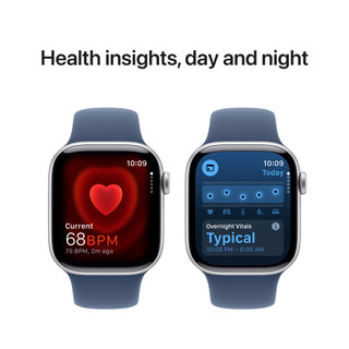 Apple Watch Series 10 42mm Zilver Sportband M/L