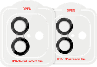 BlueBuilt Apple iPhone 16/16 Plus Camera Lens Protector Aluminum Duo Pack