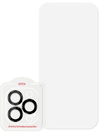 BlueBuilt Apple iPhone 16 Pro Max Screenprotector Glas + Camera Lens Protector