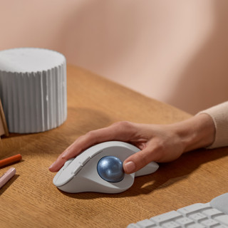 Logitech ERGO M575S Wireless Trackball Mouse White