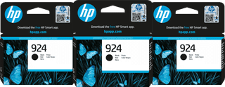 HP 924 Cartridge Black Triple Pack