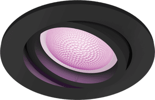 Philips Hue Centura Recessed Spot Light White and Color - Round - Black