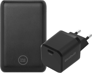 BlueBuilt Power Bank with Fast Charging 10,000mAh + Charger 30W Black