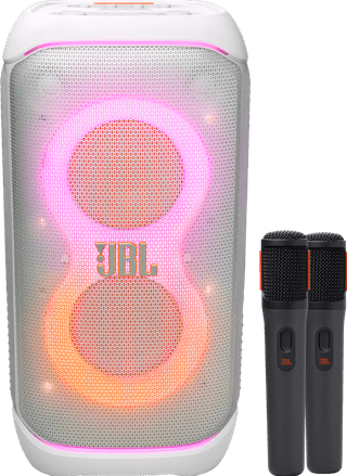 JBL PartyBox 320 White + Wireless Microphone Set