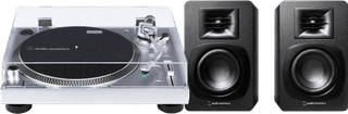 Audio-Technica AT-LP120XUSBHC + Audio-Technica ATH-SP3X Black