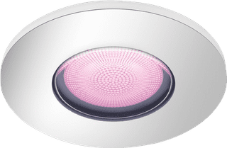 Philips Hue Xamento Bathroom Recessed Spot Light White and Color Chrome - Round