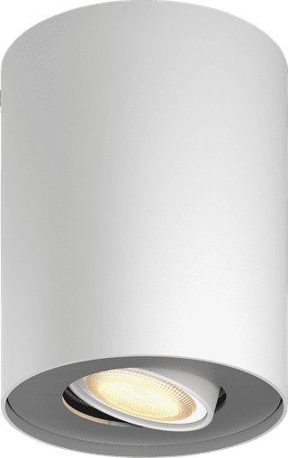 Philips Hue Pillar Spot Monté en Surface White Ambiance - Blanc - 1 spot