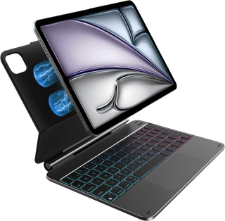 BlueBuilt Apple iPad Air (2026/2025/2024) 11 inch Toetsenbord Hoes QWERTY Zwart