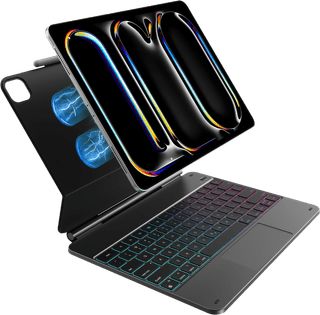 BlueBuilt Apple iPad Pro (2025/2024) 13 inch Toetsenbord Hoes QWERTY Zwart