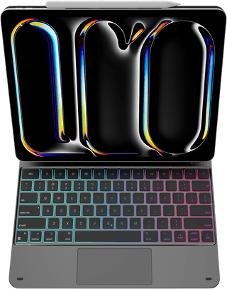 BlueBuilt Apple iPad Pro (2025/2024) 13 inch Toetsenbord Hoes QWERTY Zwart