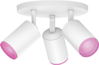 Philips Hue Fugato Mounted Spot Light White and Color - White - 3-spots