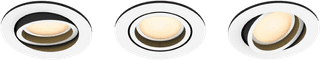 Philips Hue Milliskin inbouwspot White Ambiance - rond - Wit - 3-pack