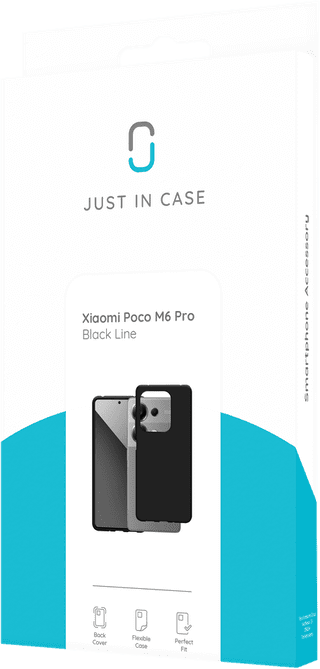 Just in Case Soft Design POCO M6 Back Cover Zwart