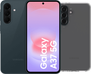 Samsung Galaxy A37 256GB Donkergroen 5G + BlueBuilt Back Cover Transparant