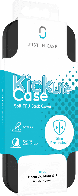 Just in Case Soft Design Motorola Moto G17 / G17 Power Back Cover Zwart