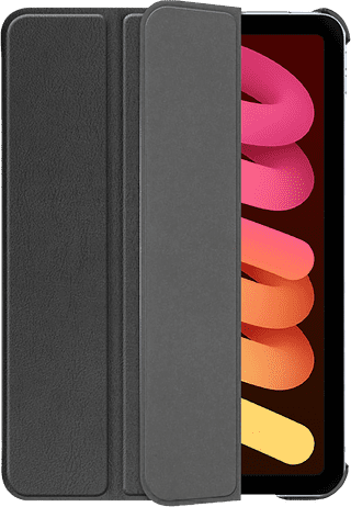 Just in Case Tri-Fold Apple iPad mini 7 Book Case Zwart