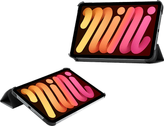 Just in Case Tri-Fold Apple iPad mini 7 Book Case Zwart