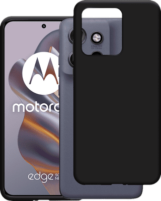 Just in Case Soft Design Motorola Edge 50 Neo Back Cover Zwart