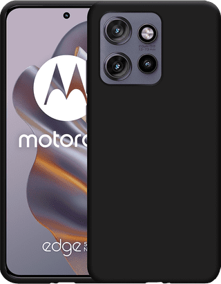 Just in Case Soft Design Motorola Edge 50 Neo Back Cover Zwart