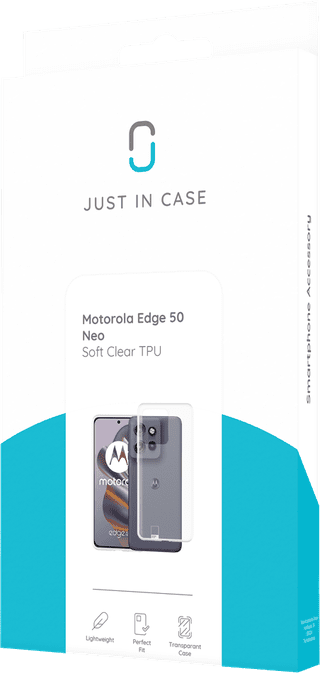Just in Case Soft Design Motorola Edge 50 Neo Back Cover Transparant