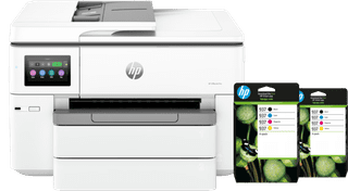 HP OfficeJet Pro 9730 + 2 Black + 2 Color Cartridges