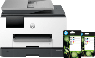 HP OfficeJet Pro 9132e + 2 Black + 2 Color Cartridges