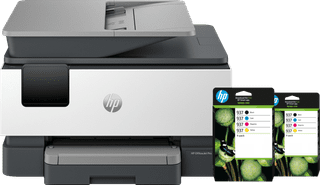 HP OfficeJet Pro 9120e + 2 Black + 2 Color Cartridges