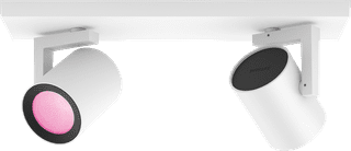 Philips Hue Argenta Mounted Spot Light White and Color - White - 2-spots