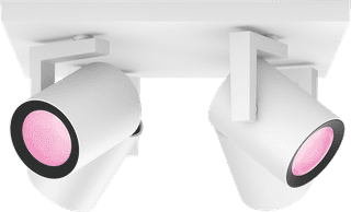 Philips Hue Argenta Mounted Spot Light White and Color - White - 4-spots