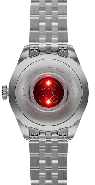 Withings ScanWatch Nova Brilliant Titanium Zilver 39mm
