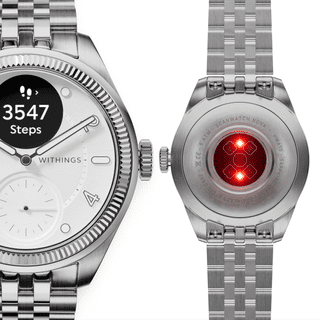 Withings ScanWatch Nova Brilliant Titanium Zilver 39mm