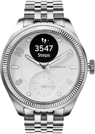 Withings ScanWatch Nova Brilliant Titanium Zilver 39mm