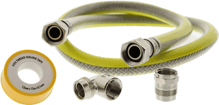 Scanpart Gas Hose Stainless Steel Flex 125cm