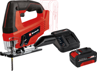 Einhell TC-JS 18 Li Solo + Einhell 18 V/4.0 Ah Starter Kit - Power X-Change