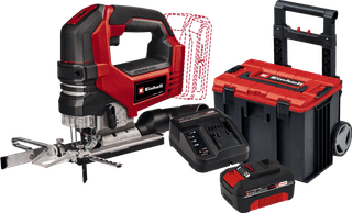 Einhell TP-JS 18/135 Li BL Solo 4,0 Ah Accu E-Case L Starterspakket