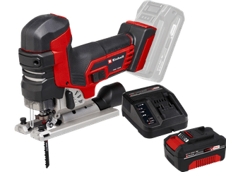 Einhell TP-JST 18/135 Li BL Solo + Einhell 18 V/4.0 Ah Starter Kit - Power X-Change