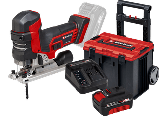 Einhell TP-JST 18/135 Li BL Solo 4,0 Ah Accu E-Case L Starterspakket