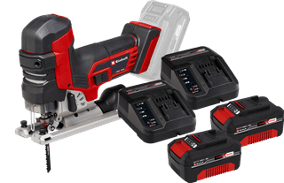 Einhell TP-JST 18/135 Li BL Solo 4,0 Ah Accu (2x) Starterspakket