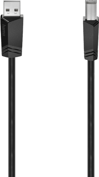 Hama Usb A naar Usb B Kabel 1,5m Kunststof Zwart