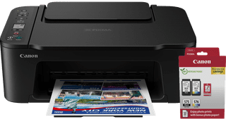 Canon PIXMA TS3750i + 1 set extra cartridges + fotopapier