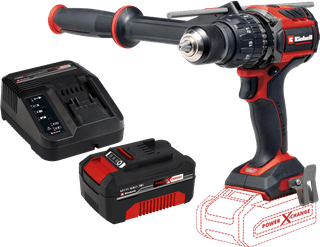Einhell TP-CD 18/120 Li-i BL Solo + Einhell 18 V/4.0 Ah Starter Kit- Power X-Change
