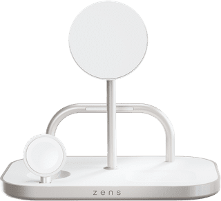 Zens 4-in-1 MagSafe met Qi2 Draadloze Oplader 15W met Standaard, Watch Stand en iPad Stand