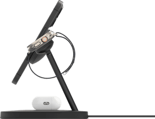 Belkin Boost Charge Pro MagSafe en Qi2 3-in-1 Draadloze Oplader 15W met Standaard Zwart