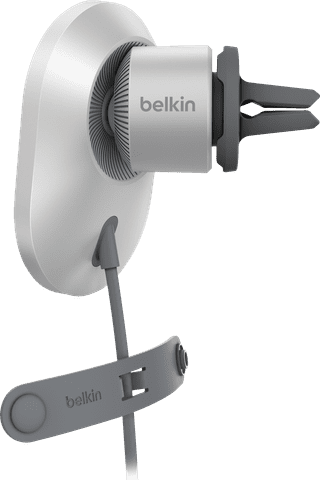 Belkin Telefoonhouder Auto Luchtrooster met MagSafe en Qi2 Opladen Zilver
