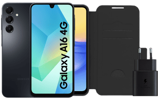 Samsung Galaxy A16 128GB Zwart 4G + Accessoirepakket