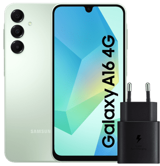 Samsung Galaxy A16 128GB Groen 4G + Samsung Oplader 25W Zwart